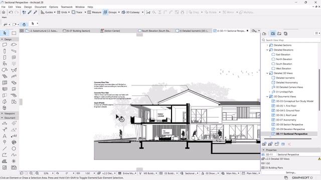 Детализация разделов Как профессионал в ArchiCAD  Портфолио Чертежей
