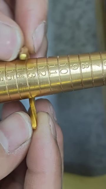 The process of making a gold ring #shorts