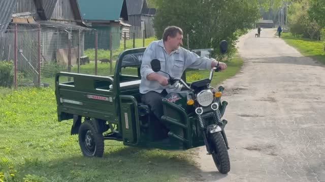 🙌ТEСТ ДРАЙВ-НА ДАЧУ Электроскутер ✅ ГРУЗОВОЙ TPЕXKОЛECHЫЙ ✔️Помощник 1500W 60v 40Ah Нагрузка 1.5т