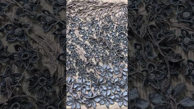 Вечернее шелковое платье, ирландское кружево. Первый отчет