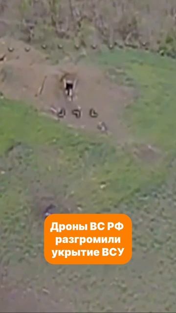 Дроны ВС РФ разгромили укрытие ВСУ