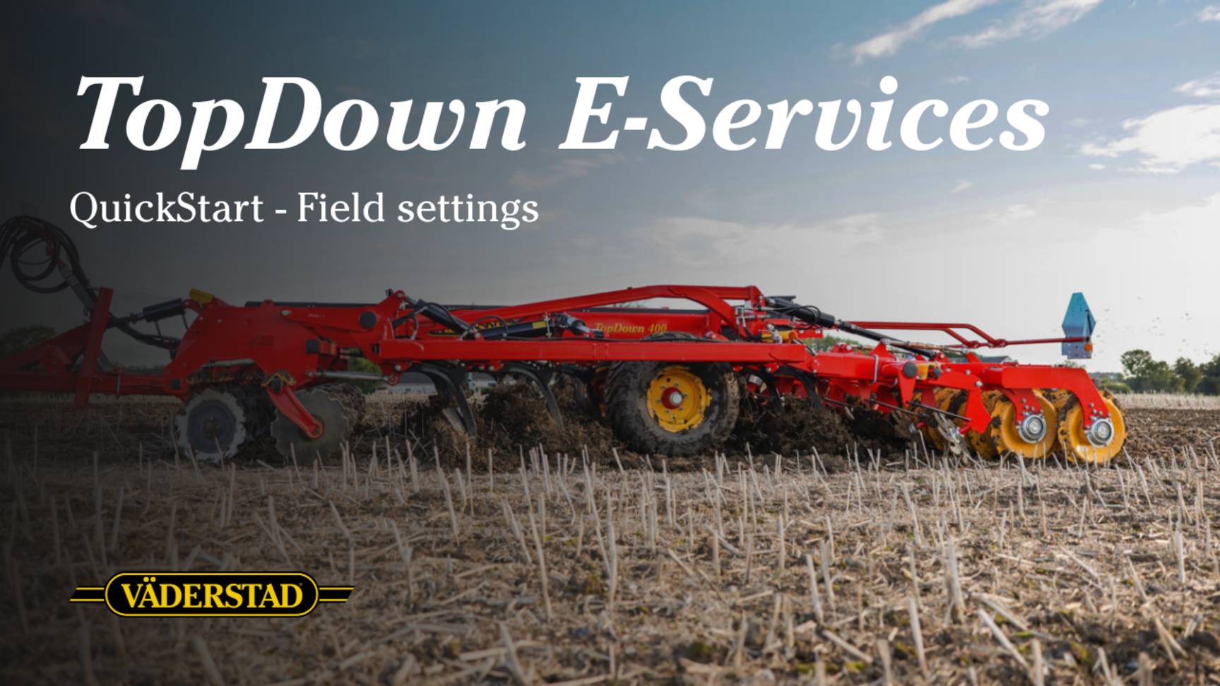 TopDown 400-700  E-Services  - полевые настройки