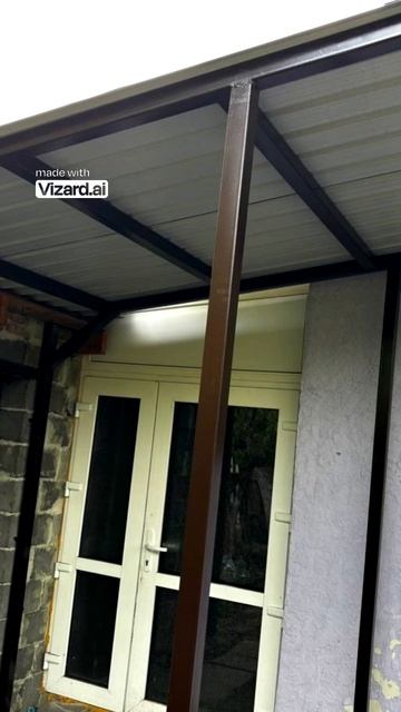Навес к дому_ односкатные в Донецке