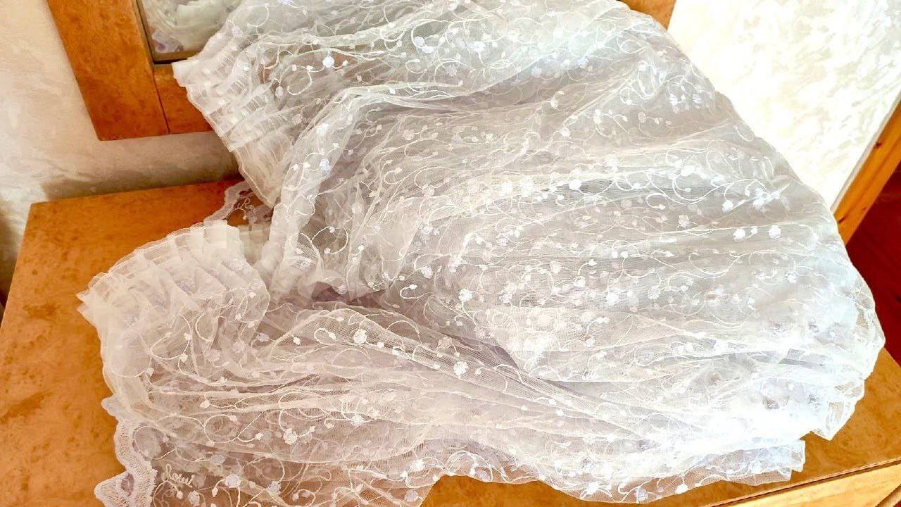 Перестаньте выкидывать старый тюль. Покажу, какую красоту я из него смастерила