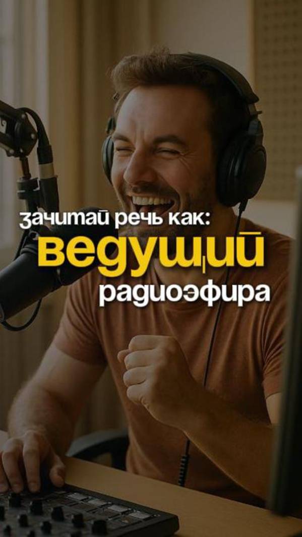 Выступи публично, как ведущий радиоэфира