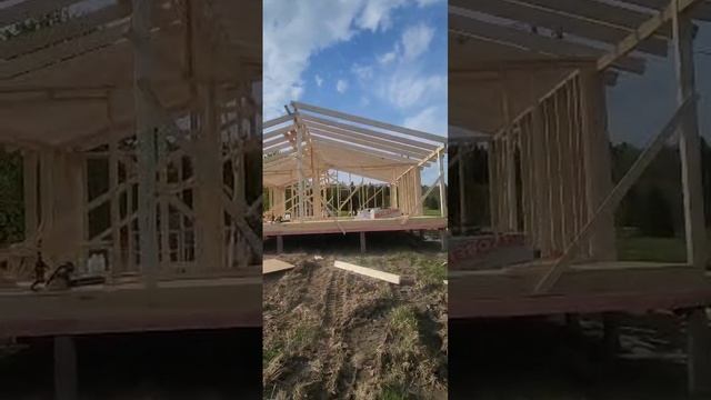 Рабочий процесс, возведение каркаса