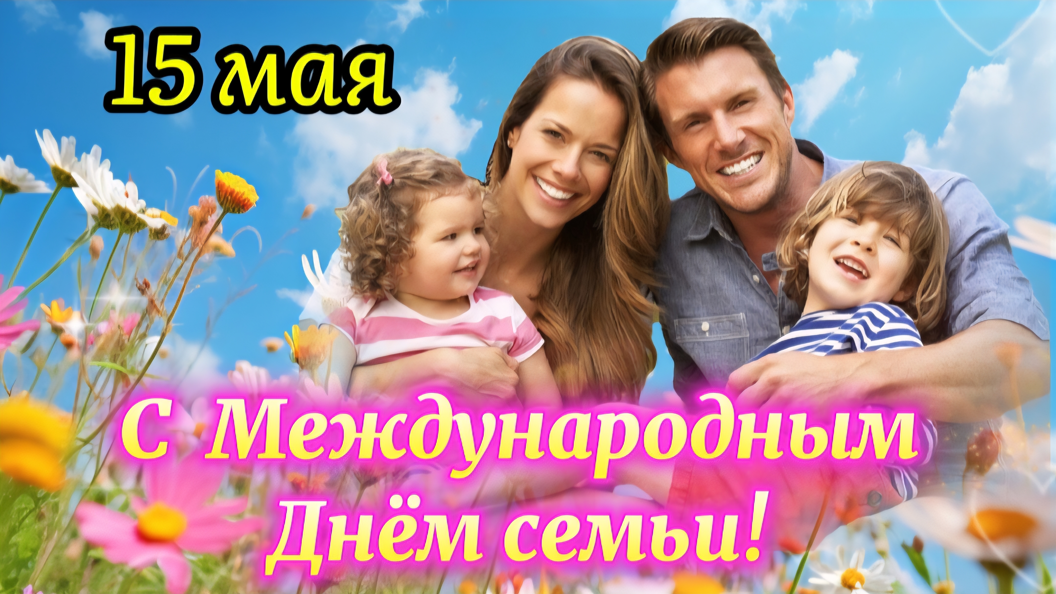 🎉 С Днем Семьи! 15 мая – Пусть в вашем доме царит счастье! ❤️ Красивое поздравление