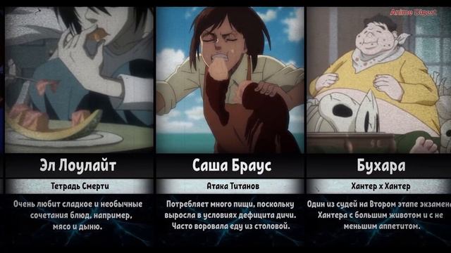ОБЖОРЫ в АНИМЕ / Персонажи которые Слишком Много Едят