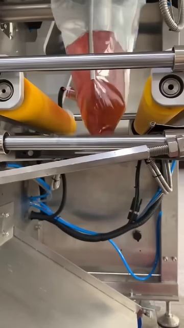 Liquid packaging automatic filling and sealing #machine #machinetools #wood #weldingmachine