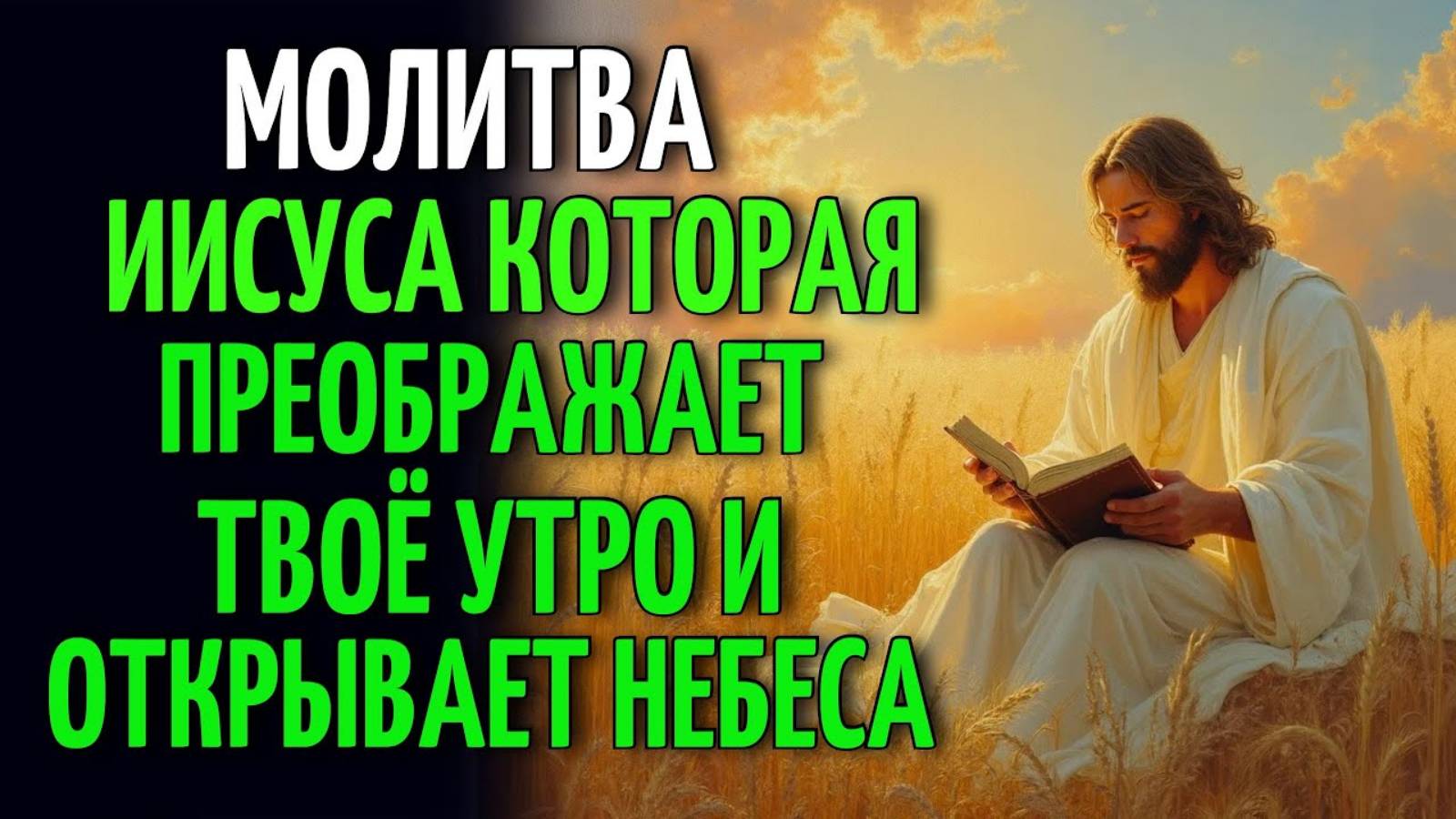 ☀️ УТРЕННЯЯ МОЛИТВА, ЧТОБЫ ПОЧУВСТВОВАТЬ БОГА И ПОЛУЧИТЬ БЛАГОСЛОВЕНИЕ НА ДЕНЬ