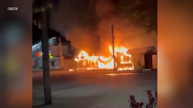 Кадры с места взрыва в Батайске в Ростовской области