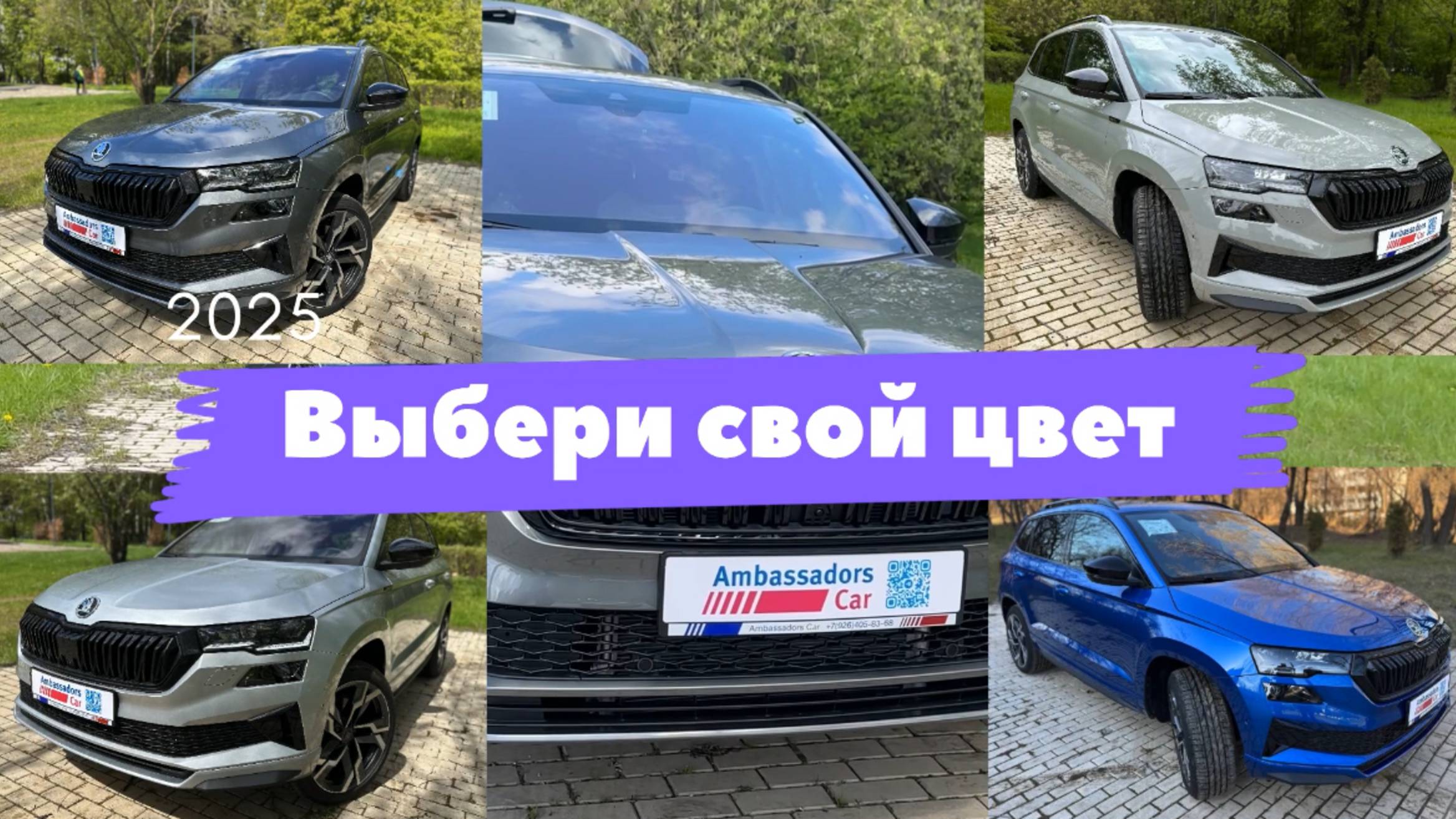 Karoq 2025 с двигателем 2.0 4WD цвет Серый Steel и Серый Graphite металлик