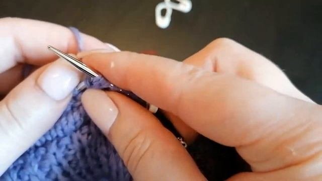 Укороченные ряды обернутыми петлями
