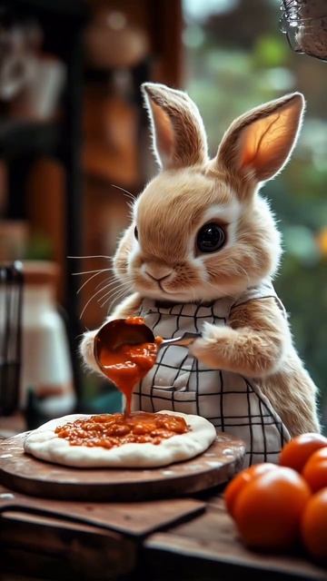 Пицца-мейкер Кролик: Вкусные Приключения 🍕🐰❤️