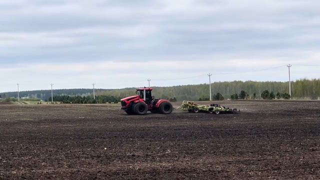 Сев ярового ячменя. Урал . Покаместная Нива.
