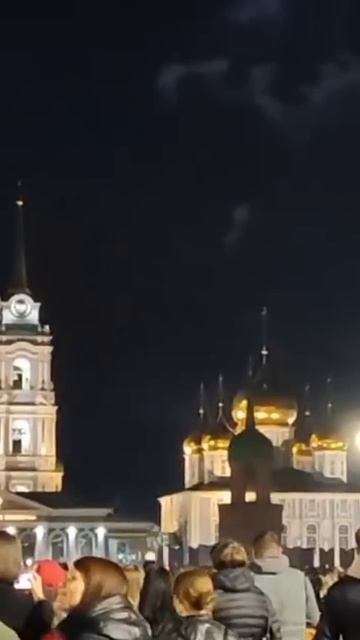 Финальный салют на площади Ленина в Туле. 09/05/2025