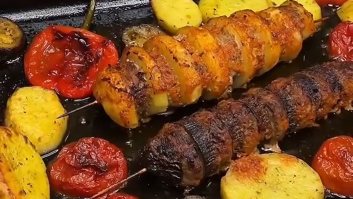 Отличный УЖИН для всей семьи...🌯🍆😋    Рецепт в описании ✍️