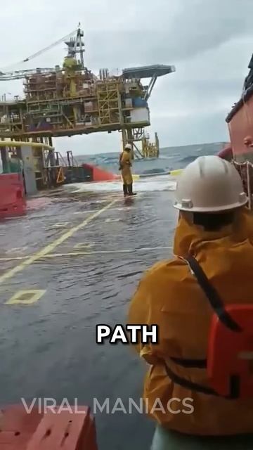 Life On An Offshore Oil Rig - Are You Brave Enough？ #shorts
