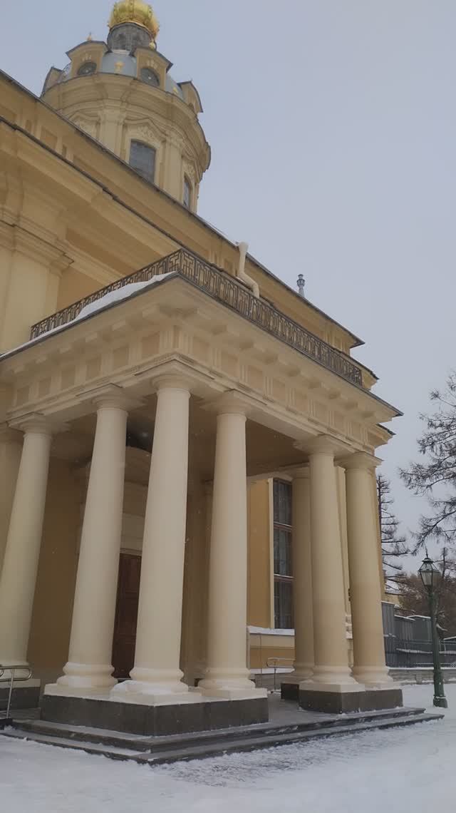 Петропавловский собор, Петербург. 12 декабря 2023. Видео №3.