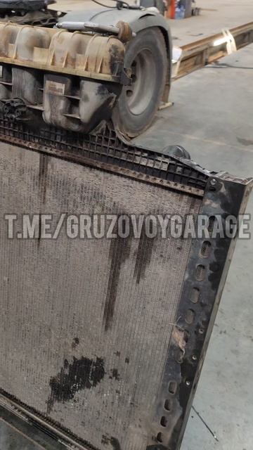 Замена радиатора MAN TGX