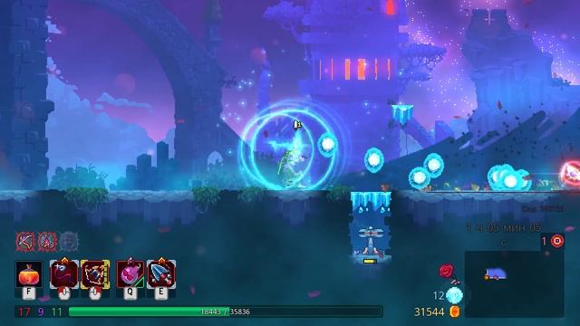 Dead Cells-Прохождение на первой клетке босса-2 часть, битва с десницей финал