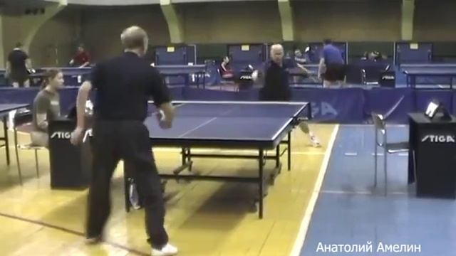 Анатолий Амелин - Георгий Стрельников. 2004. Первенство России среди ветеранов. Новости Настольног