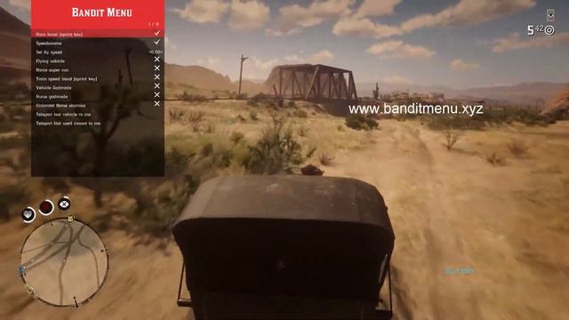 RDR2 онлайн мод меню витрина