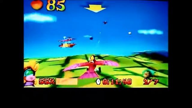 Crash Bandicoot 3: Warped .Тime Trial. Level 17. Bye Bye Blims. 45:06