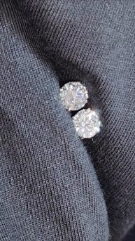 Сережки с бриллиантами 2 карата.