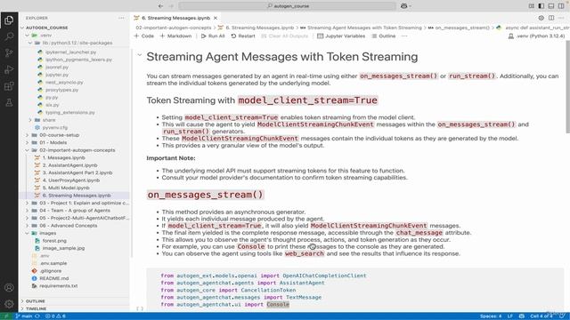 10 -Streaming Agent Messages & Tokens Real-Time Insights