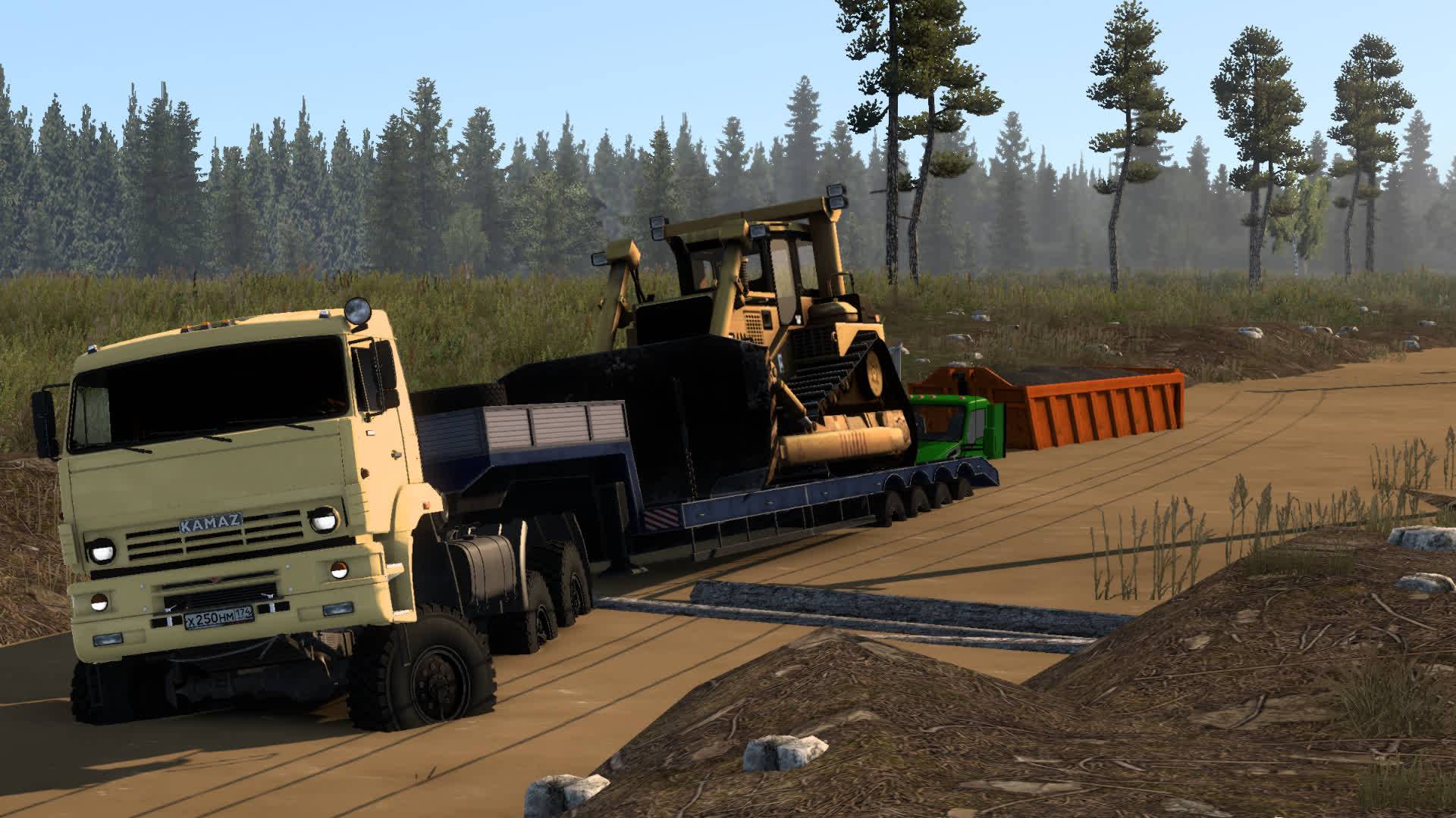296 / ETS2 1.53 / Суровая Россия Забайкалье "R7" / КАМАЗ 65225 БАТЫР / Вот ОНО, БЕЗДОРОЖЬЕ!)))