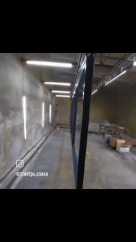 Порошковая покраска каркаса для откатных ворот⚙️🔥