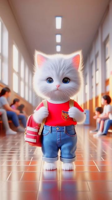 Little dragon with little cat 😱😱 #catsoftiktok#cat #cute #aiart #ai #poorcat #catlover#fyp