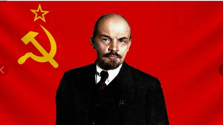 Ленин поздравляет нас с первомаем.
