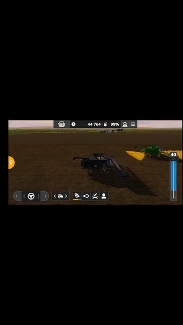 На обгон 🤣,на комбайне Месси ,Джон дир домолачивает свою долю #fs20 #ферма #farmingsimulator20 #при
