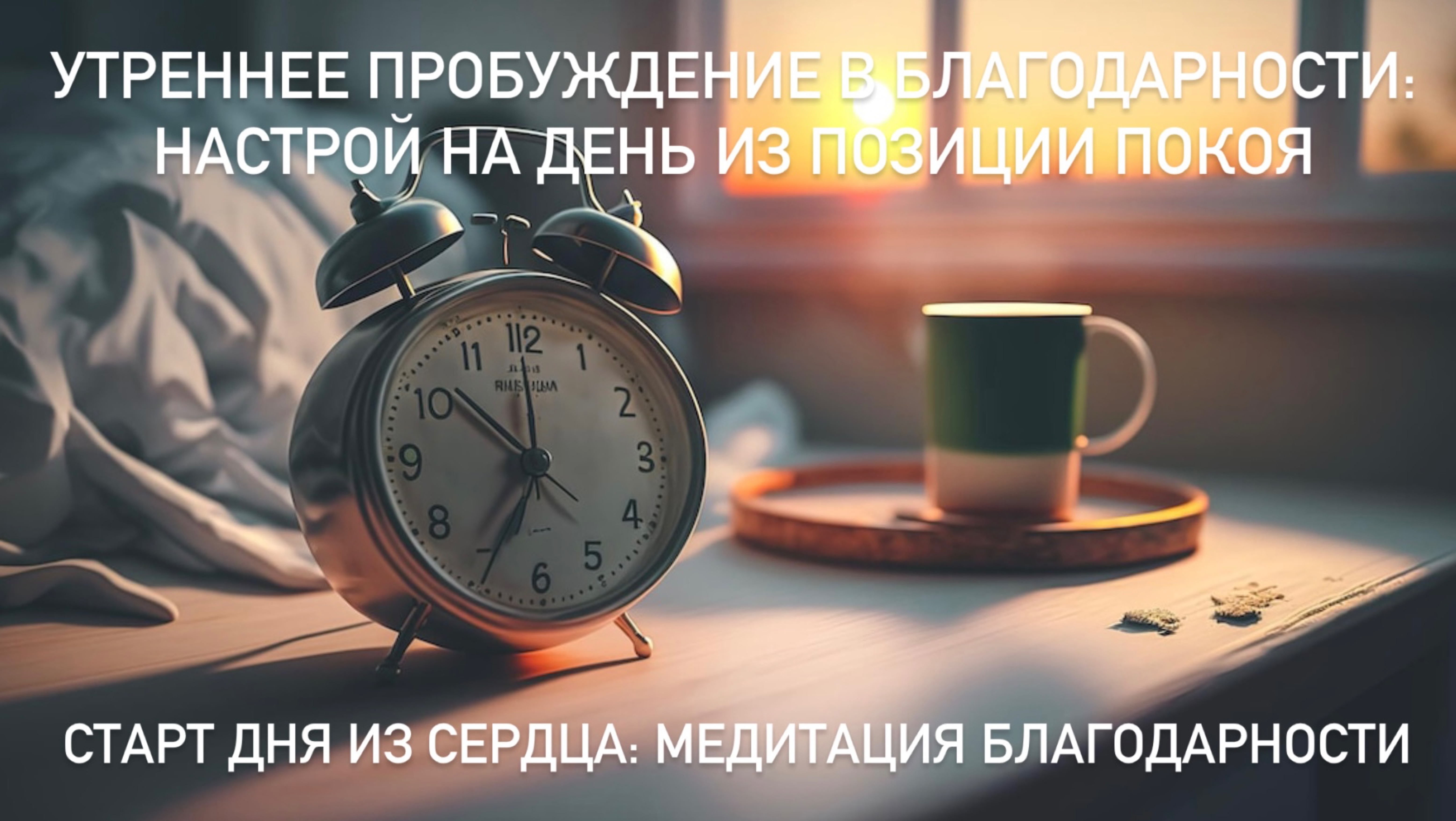 Утреннее пробуждение в благодарности: Настрой на день 🌅 Старт дня из сердца: медитация благодарност