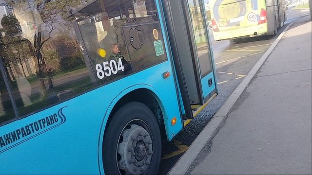 15 мая 2025 г. Автобус 326 маршрут МАЗ-203 8504 Ст.М.Дунайская