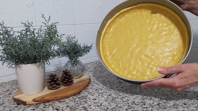 Зимний цитрусовый пирог с апельсиновым кремом