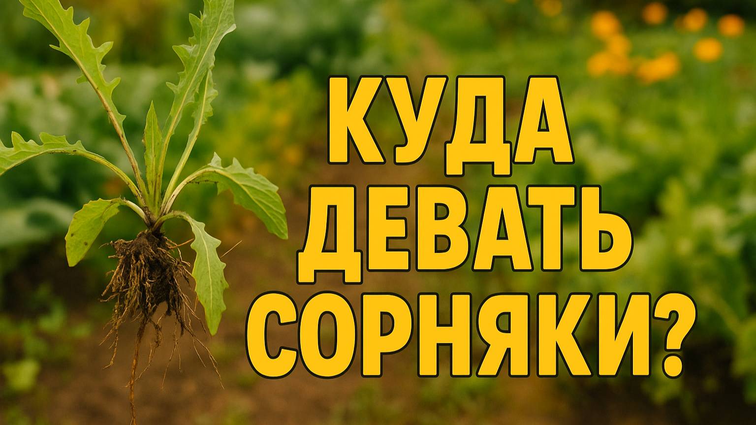 Что делать с сорняками? Один неожиданный способ, о котором вы не знали!