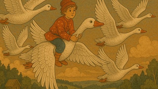 Русская народная сказка "Гуси-лебеди"