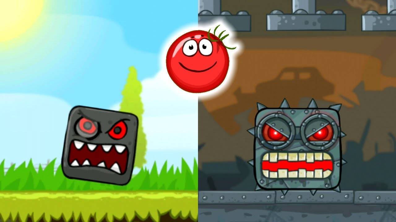 Red Ball 4 Томатный Красный Шар против двух Боссов