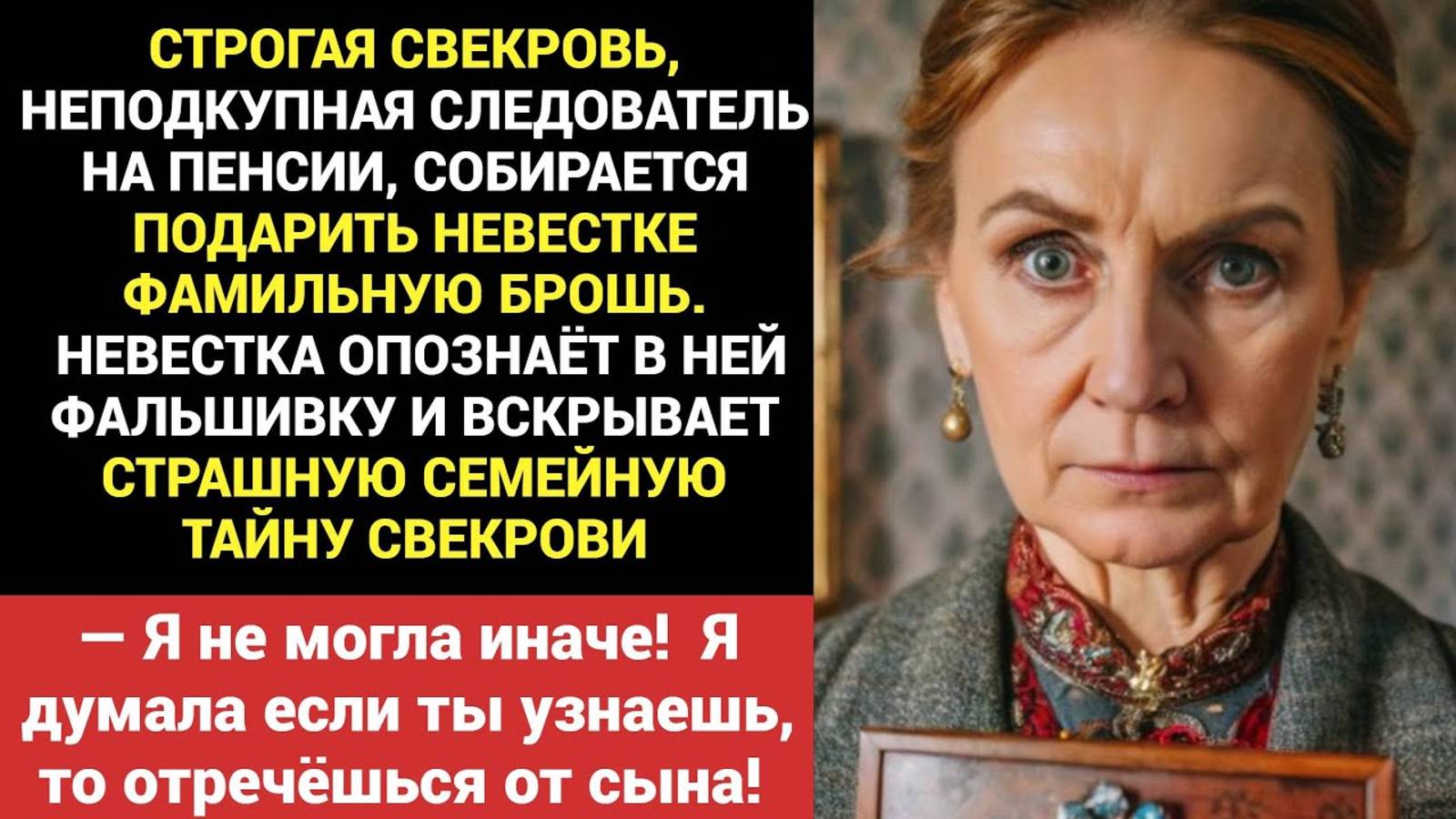 Истории из жизни. Дотошная невестка уличает безупречную свекровь в преступлени