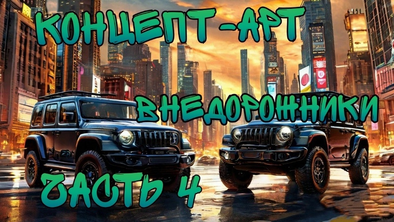 Автомобили. Концепт-арт внедорожники. Часть 4. Нейросеть.