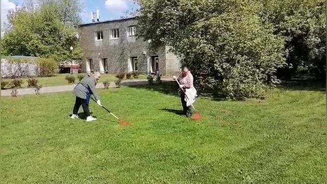 Сестрёнки - чемпионки на практике в Парке Горького
