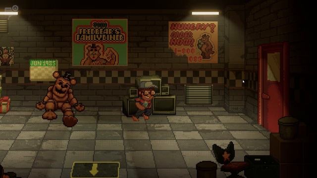 fnaf into the pit прохождение #1