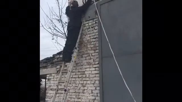 Видеонаблюдение в Воронеже. Ip Камера. #Монтаж кабеля. #настройка регистратора