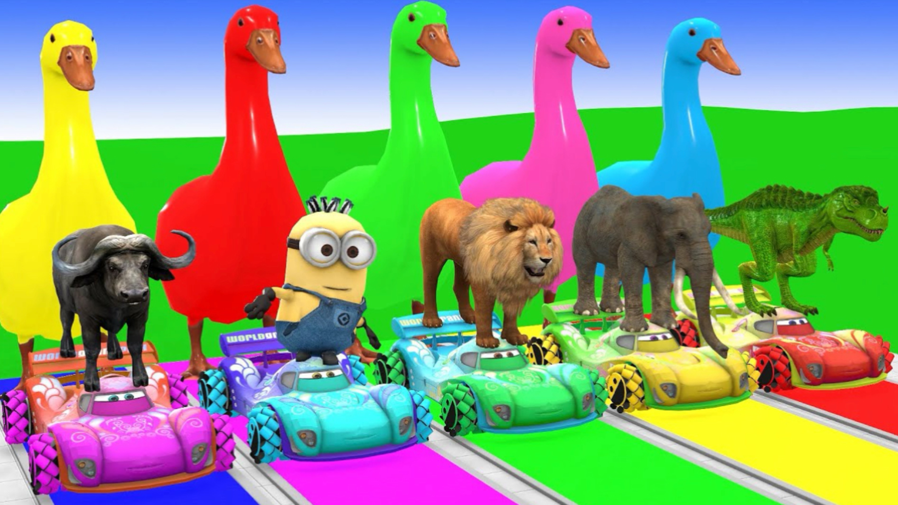 ЖИВОТНЫЕ|Яркие ЦВЕТА |
Животные для детей ¦ Учим Домашних Животных ¦ 3Д Анимация ¦ Учим Цвета