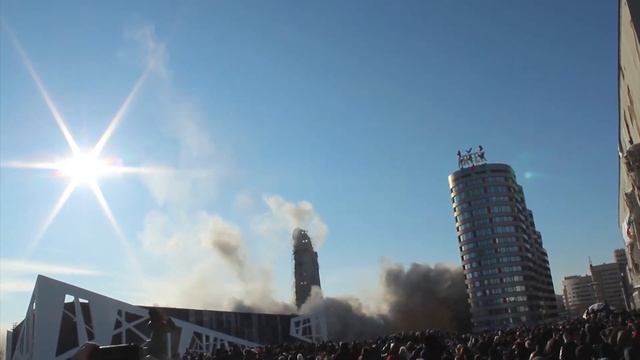 Снос телебашни. Екатеринбург