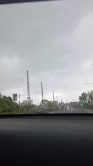 ⛈ В Новом городе град, гроза и молнии