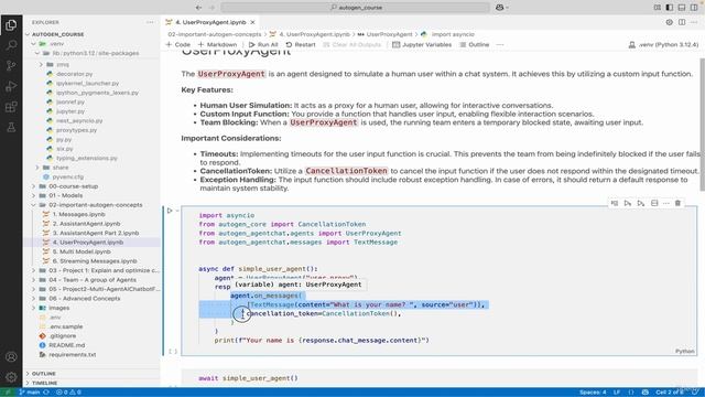 8 -UserProxyAgent Capturing and Managing User Input